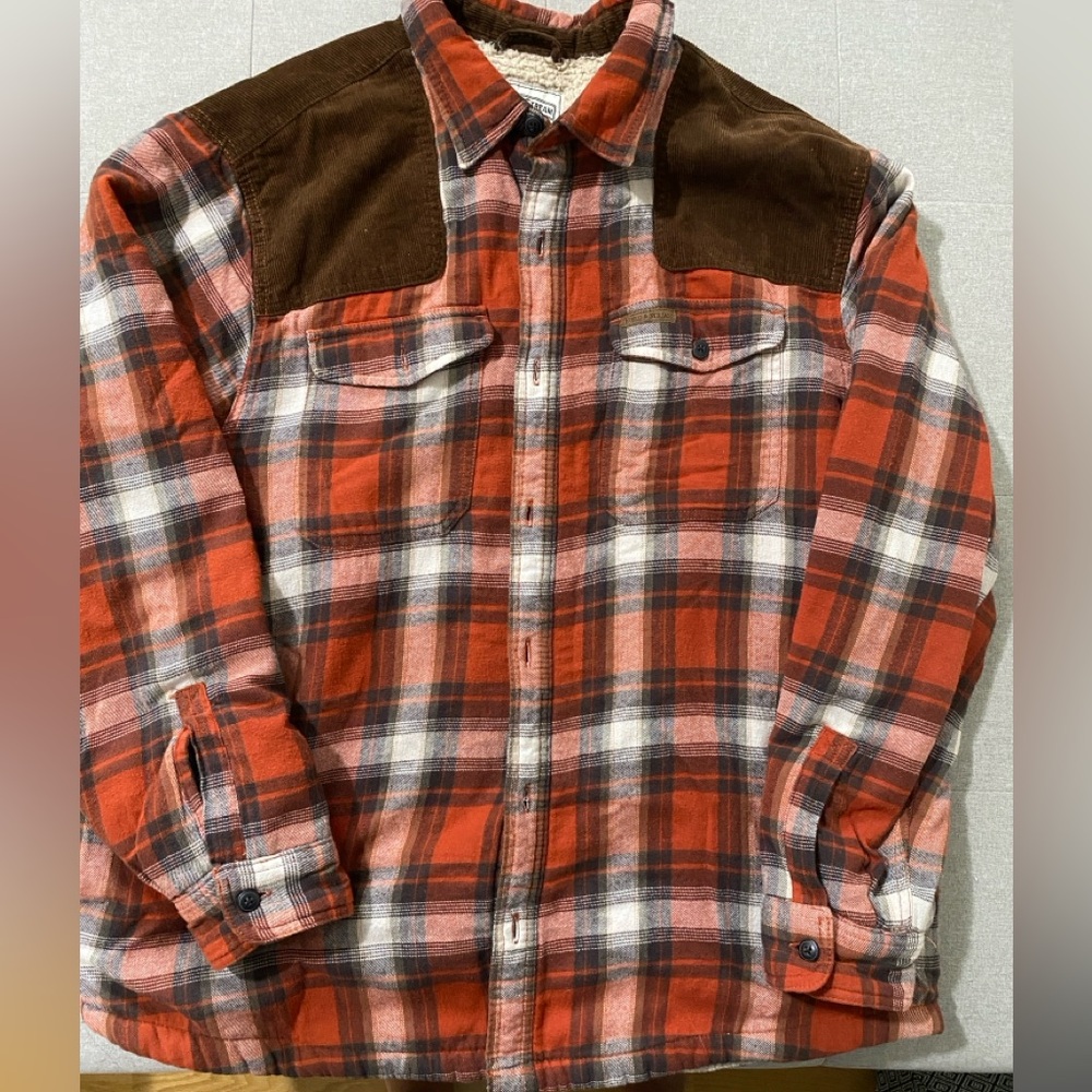 Field & Stream Sherpa Lined Flannel Corduroy Shacket